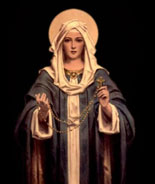 Mary with Rosary Image